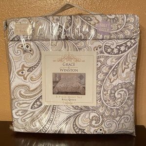Grace & Winston 3-Piece Quilt Set